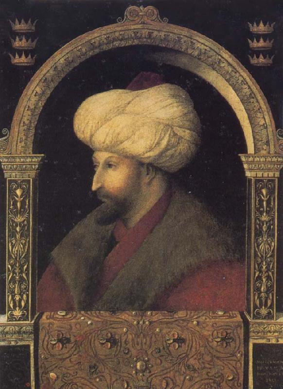 Gentile Bellini Portrait of the Ottoman sultan Mehmed the Conqueror Spain oil painting art